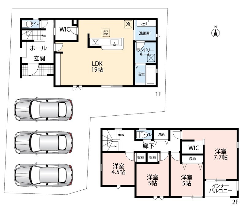 南丹市園部町本町 間取図・土地図