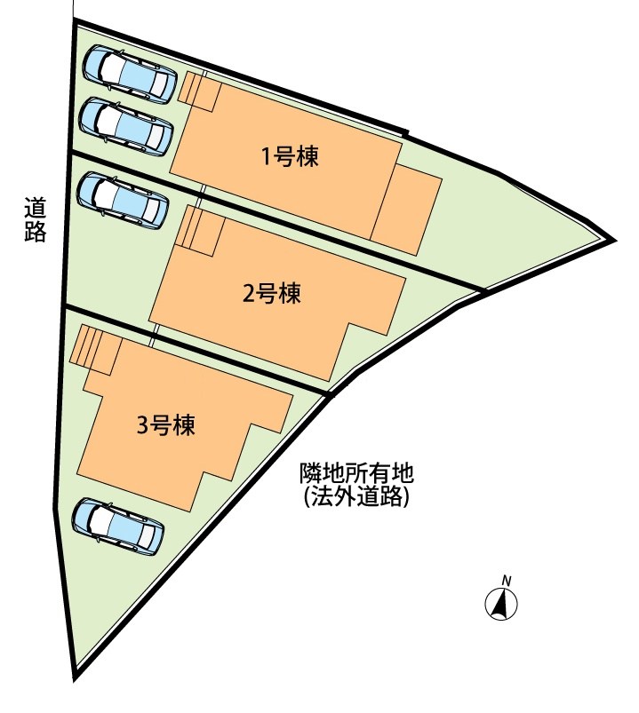 高石市綾園　第2期　1号地 区画図