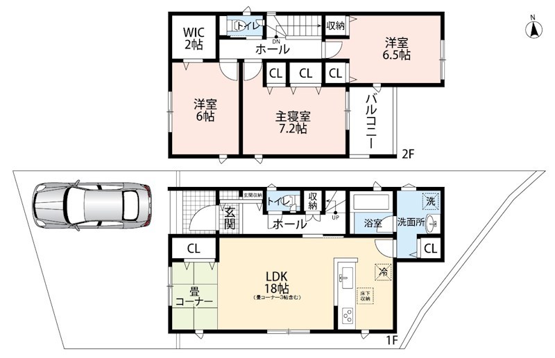 高石市綾園　第2期　2号地 間取図・土地図