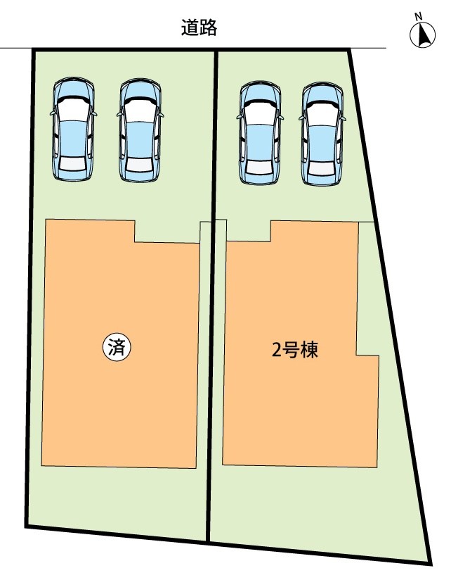 羽曳野市野々上　第2期　2号地  区画図