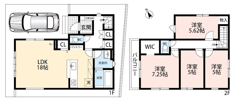 宇治市羽拍子町　第1期 間取図・土地図