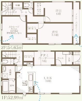 堺市美原区小寺　1号地 間取図・土地図