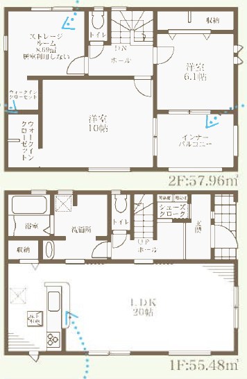 堺市美原区小寺　2号地  間取図・土地図