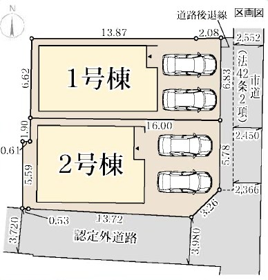 堺市美原区小寺　2号地  区画図