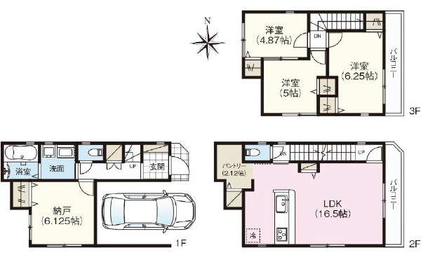 堺市東区南野田　第2期　 間取図・土地図