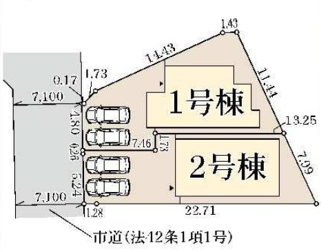 堺市中区辻之　2号地  区画図