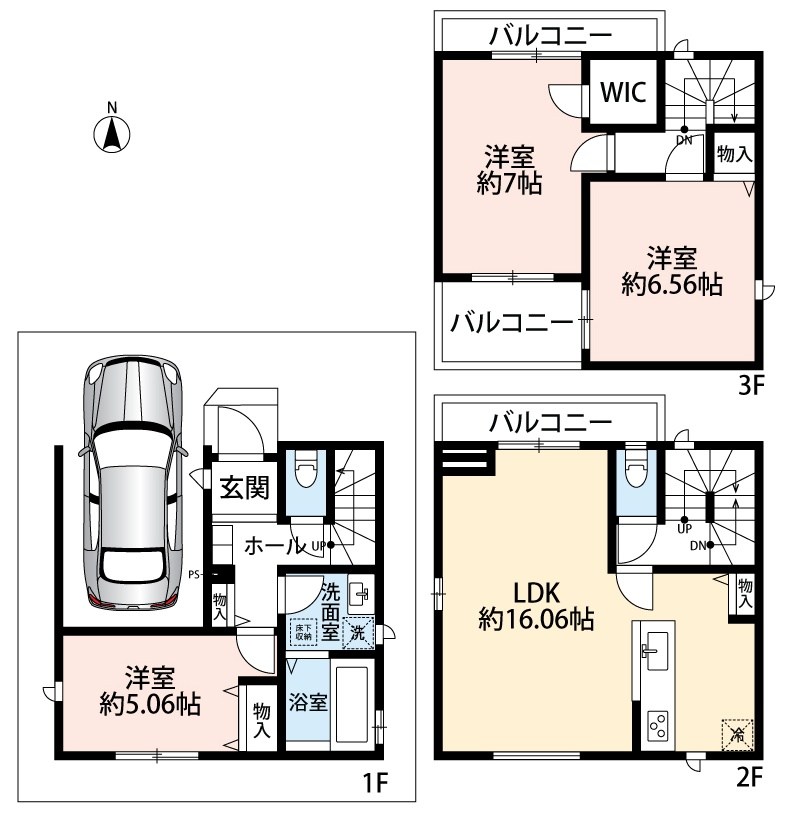 高槻市北柳川町 間取図・土地図