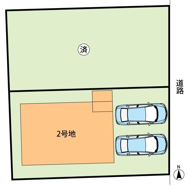 藤井寺市藤ケ丘　第1期　2号地 区画図