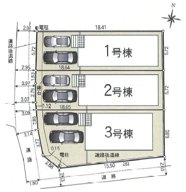 池田市豊島南　第5期　2号地  区画図