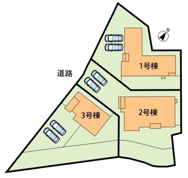 関市笠屋　3号地 区画図