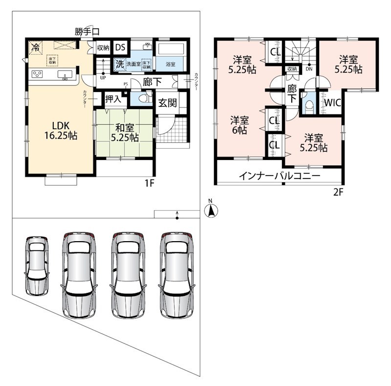 犬山市羽黒小豆田　1号地 間取図・土地図