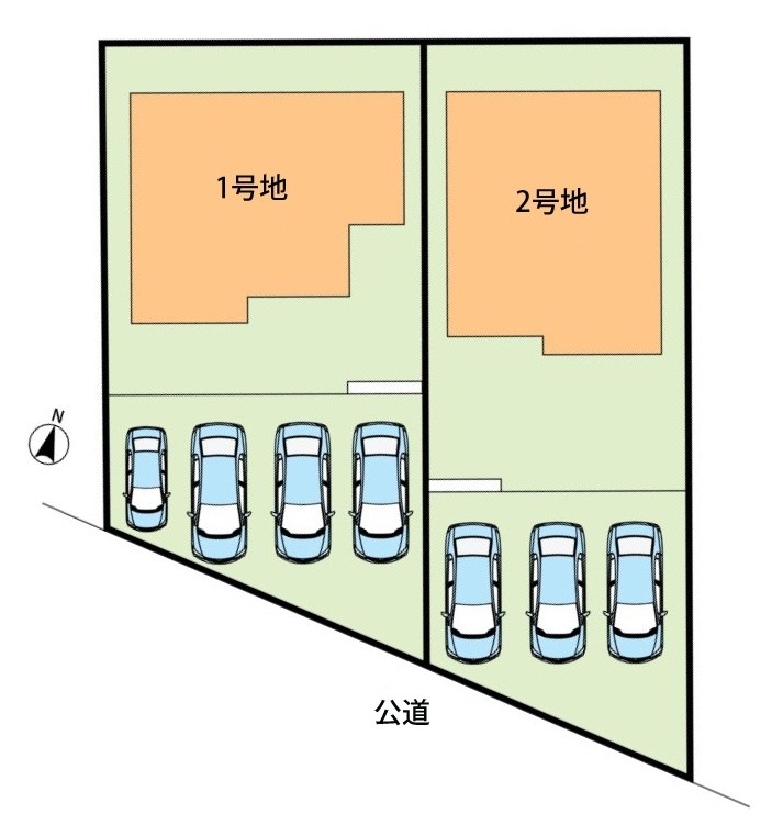 犬山市羽黒小豆田　2号地 区画図