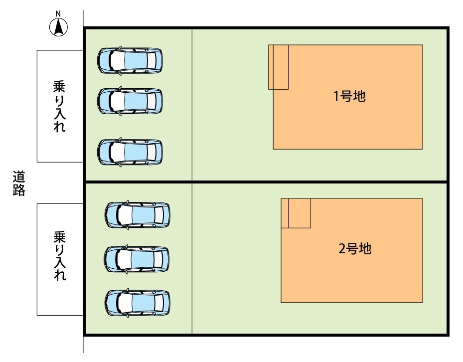 一宮市大和町福森馬引境　2号地 区画図