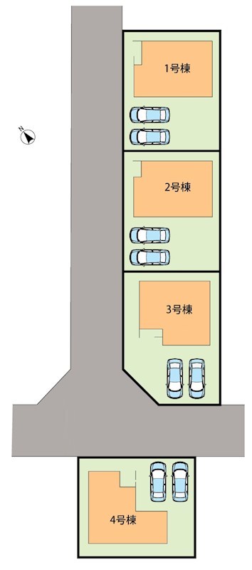 愛知郡愛荘町石橋　第3期　2号地 区画図