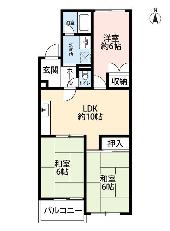 藤和枚方コープ 間取図・土地図