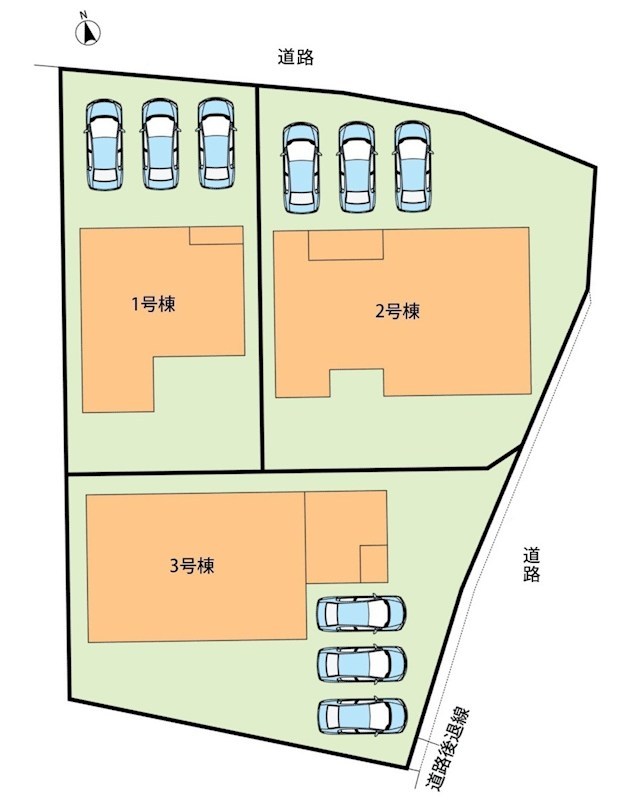 本巣市下真桑　第2期　2号地  区画図