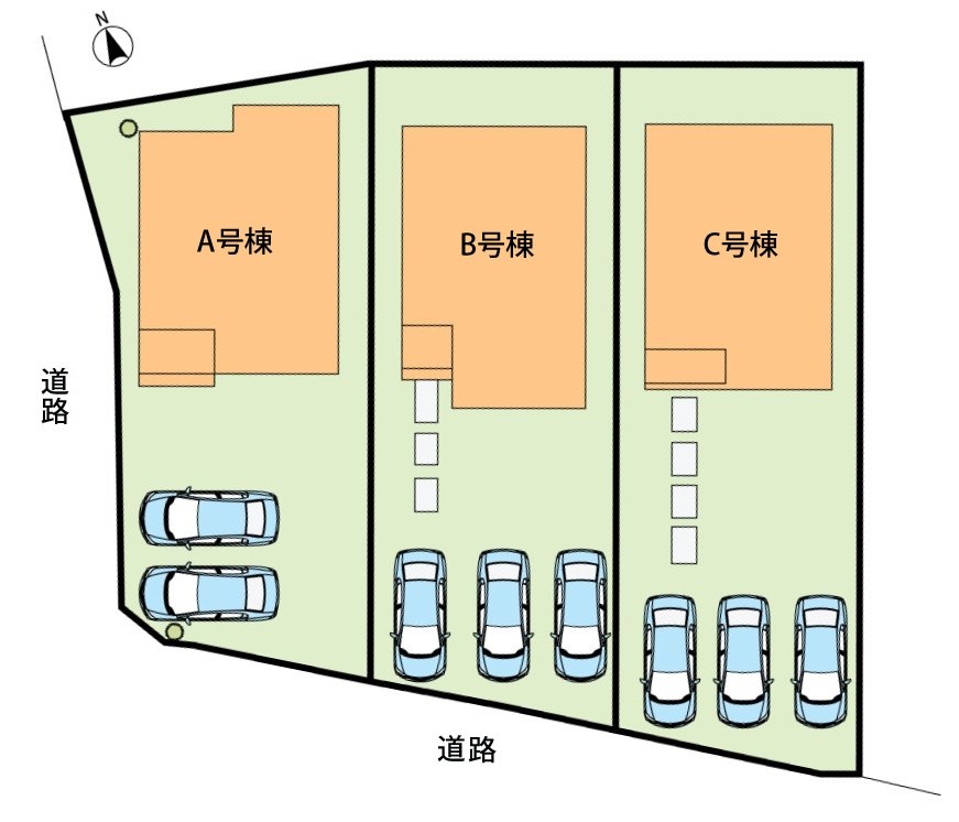 各務原市鵜沼東町　C号地  区画図