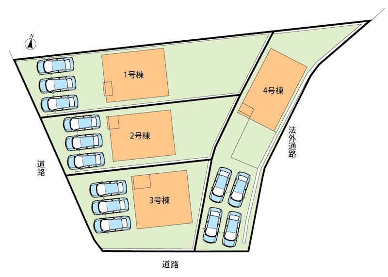 美濃加茂市本郷町　第11期　1号地 区画図