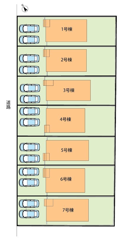 鈴鹿市桜島町　第4期　5号地  区画図