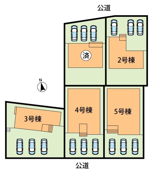 亀山市羽若町　3号地  区画図