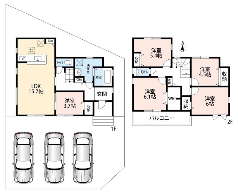 江南市河野町河野　第2期　3号地 間取図・土地図