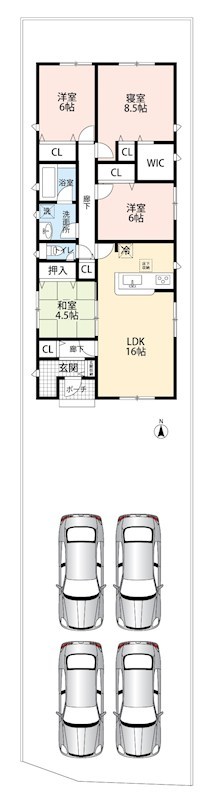犬山市五郎丸柿崎　　第2期　 間取図・土地図
