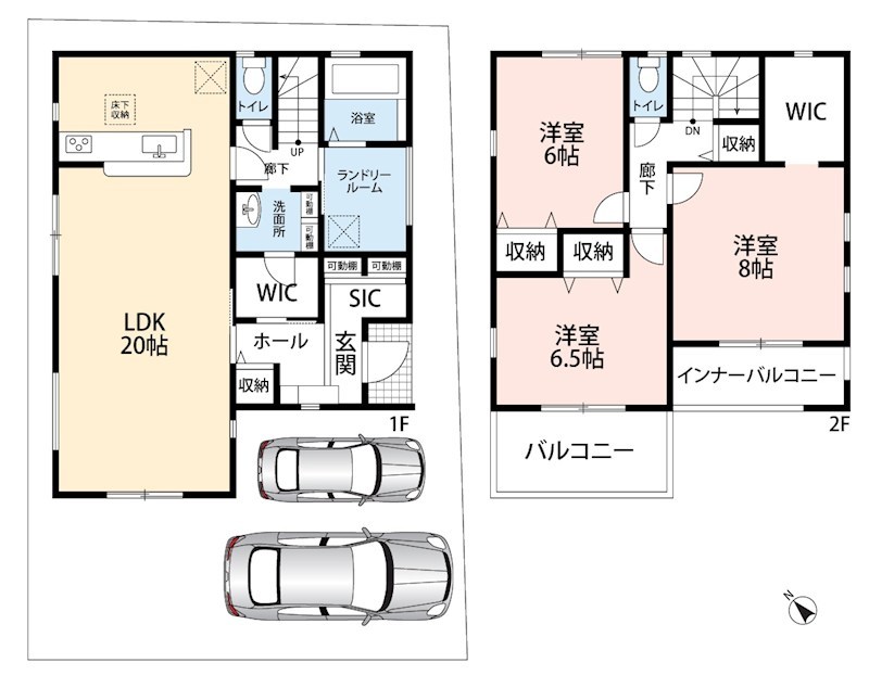 亀岡市篠町篠上西裏　1号地 間取図・土地図