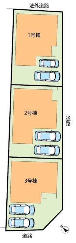 亀岡市篠町篠上西裏　2号地 区画図