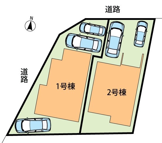 城陽市寺田市ノ久保　2号地 区画図