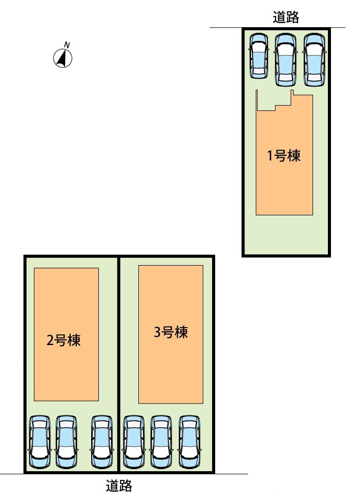 南丹市園部町横田　第2期　1号地 区画図