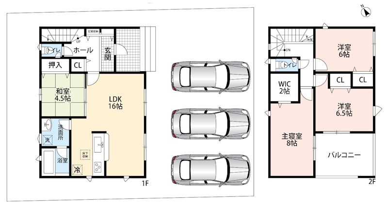 彦根市平田町　第4期 間取図・土地図