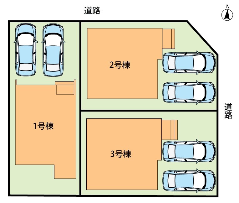 宇治市木幡御蔵山　第1期　1号地 区画図