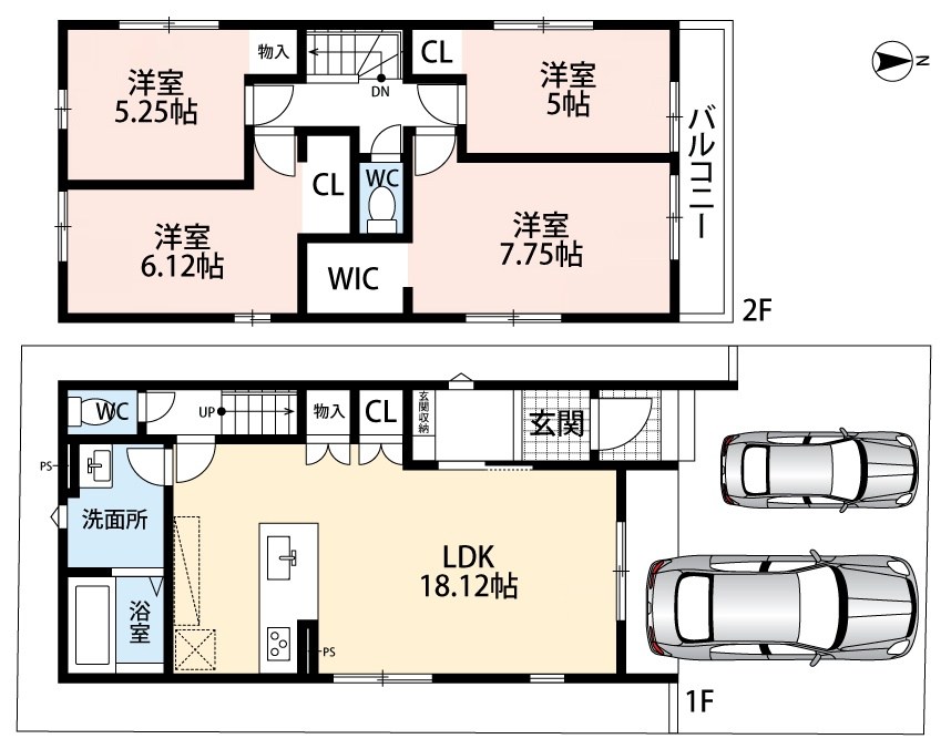 宇治市五ケ庄一里塚　第1期 間取図・土地図