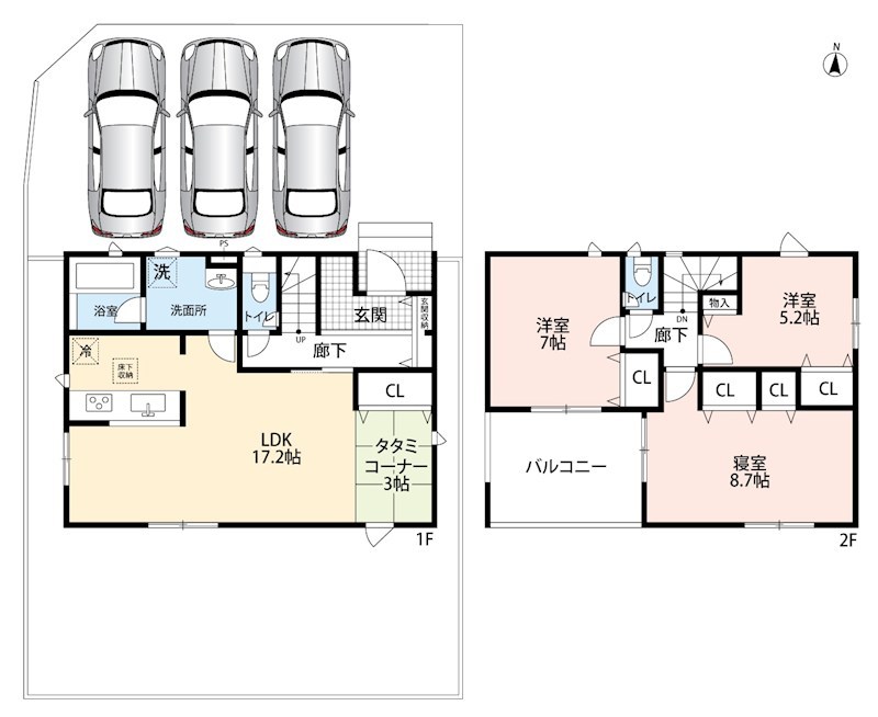 和歌山市北出島　第1期　1号地 間取図・土地図