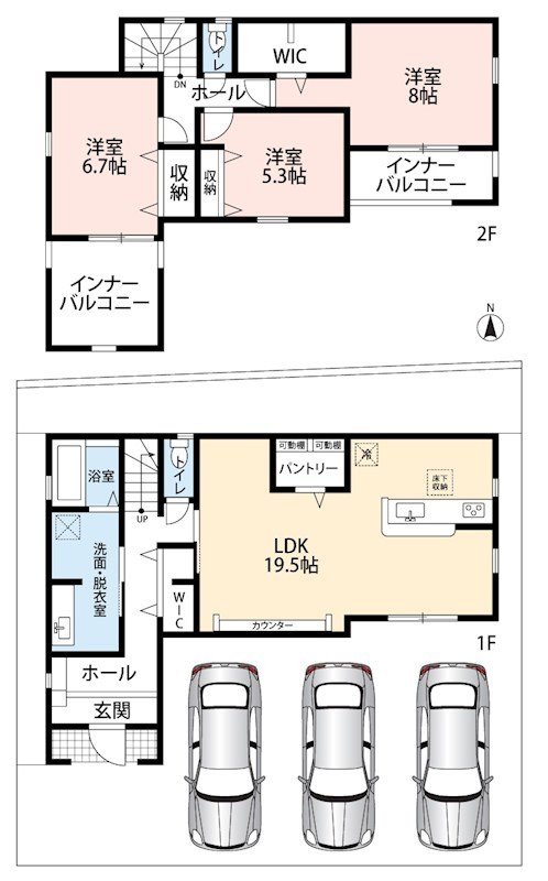 姫路市藤原区山戸　第4期　2号地  間取図・土地図