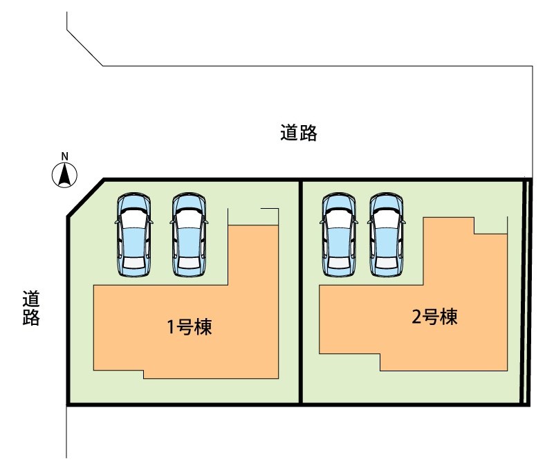 揖保郡太子町立岡　2号地 区画図