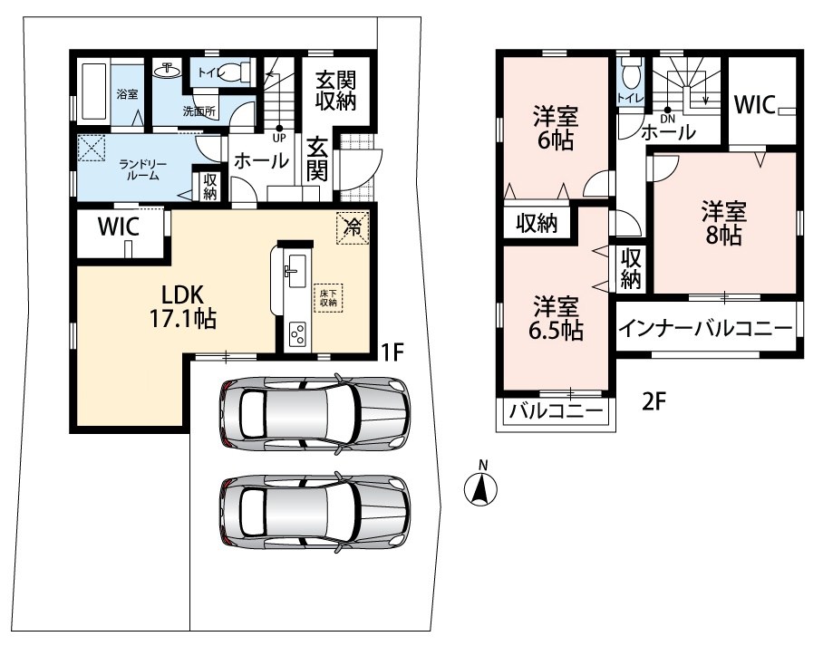 揖保郡太子町東南　第3期　2号地 間取図・土地図