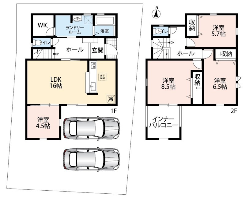 揖保郡太子町東南　第3期　3号地  間取図・土地図