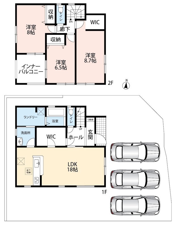 南あわじ市広田中筋　1号地 間取図・土地図