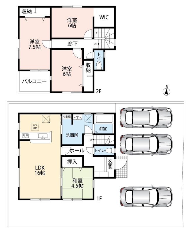 南あわじ市広田中筋　2号地 間取図・土地図