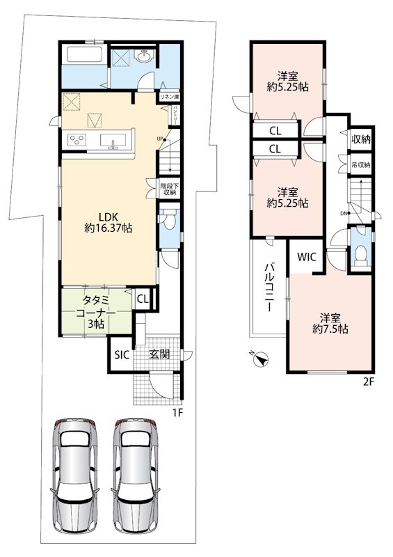 加古川市加古川町本町　第2期　2号地 間取図・土地図