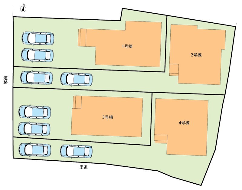 加古川市西神吉町岸　2号地 区画図