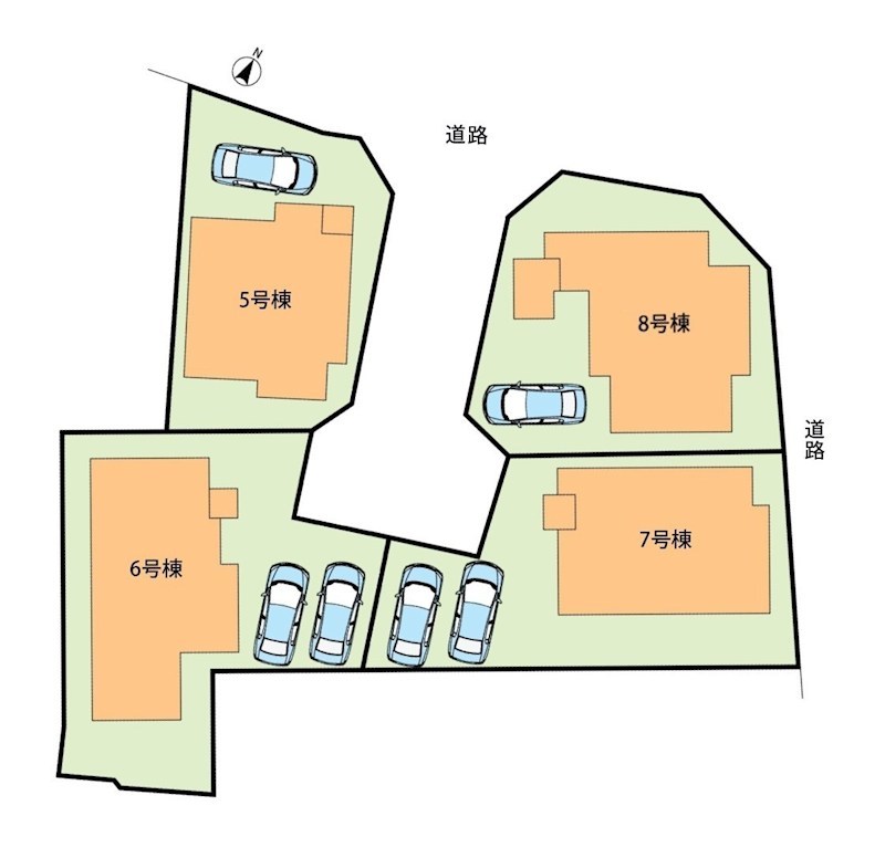 加古川市平岡町高畑　7号地  区画図