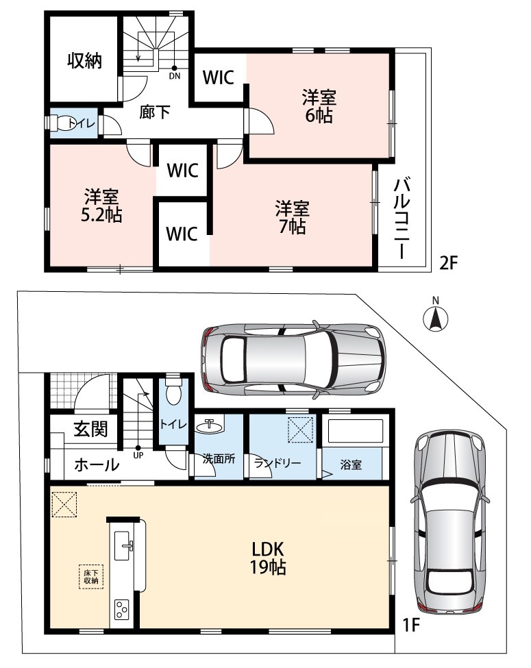 加古郡播磨町北本荘　第9期  間取図・土地図
