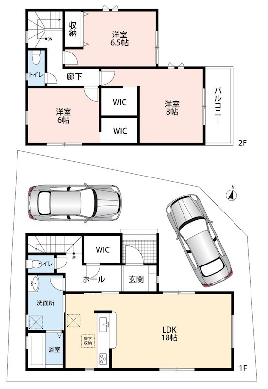 加古郡播磨町古田 間取図・土地図