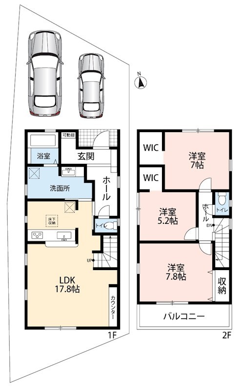 明石市魚住町西岡　第22期 間取図・土地図