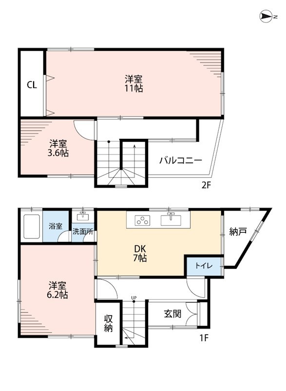 寝屋川市下木田町 間取図・土地図
