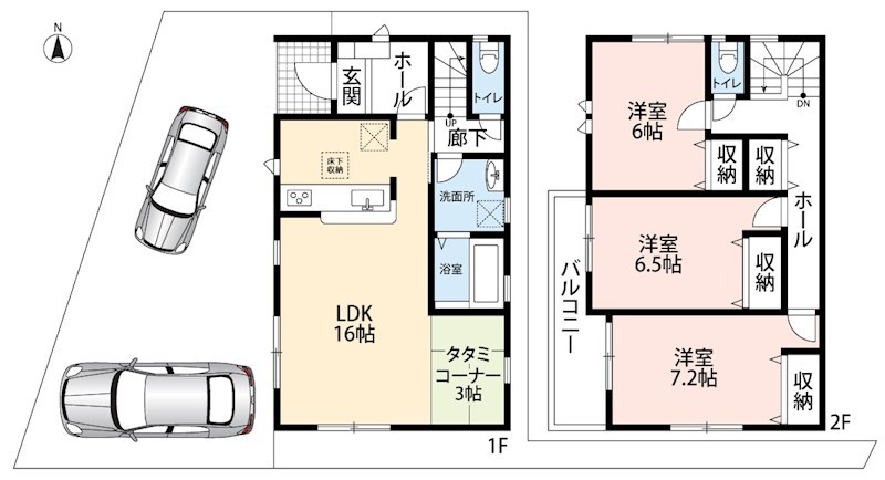 羽曳野市はびきの　1号地 間取図・土地図