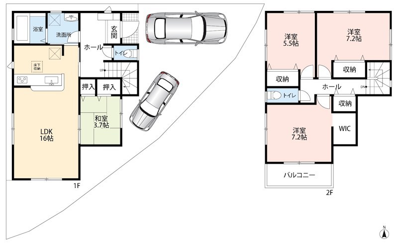 羽曳野市はびきの　3号地 間取図・土地図