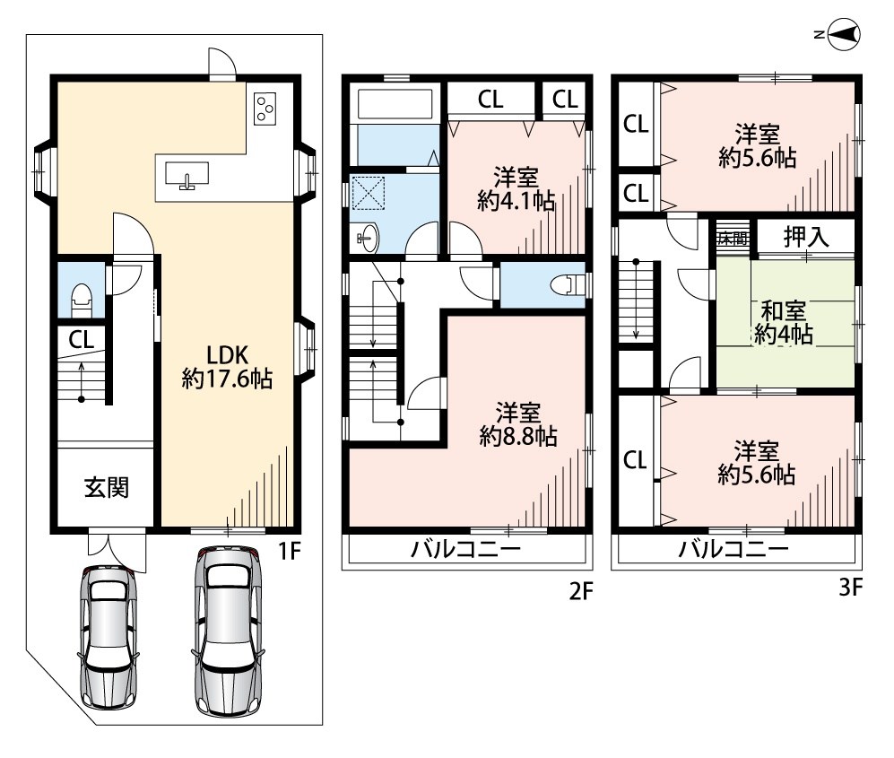 寝屋川市池田本町 間取図・土地図